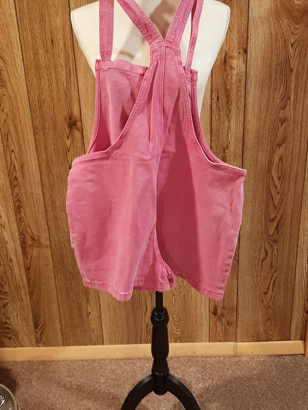 🥀🍋NWT Zenana Hot Pink Adjustable Jumper/Overalls/Shorts/Stretch (L)🥀 - Picture 5 of 6